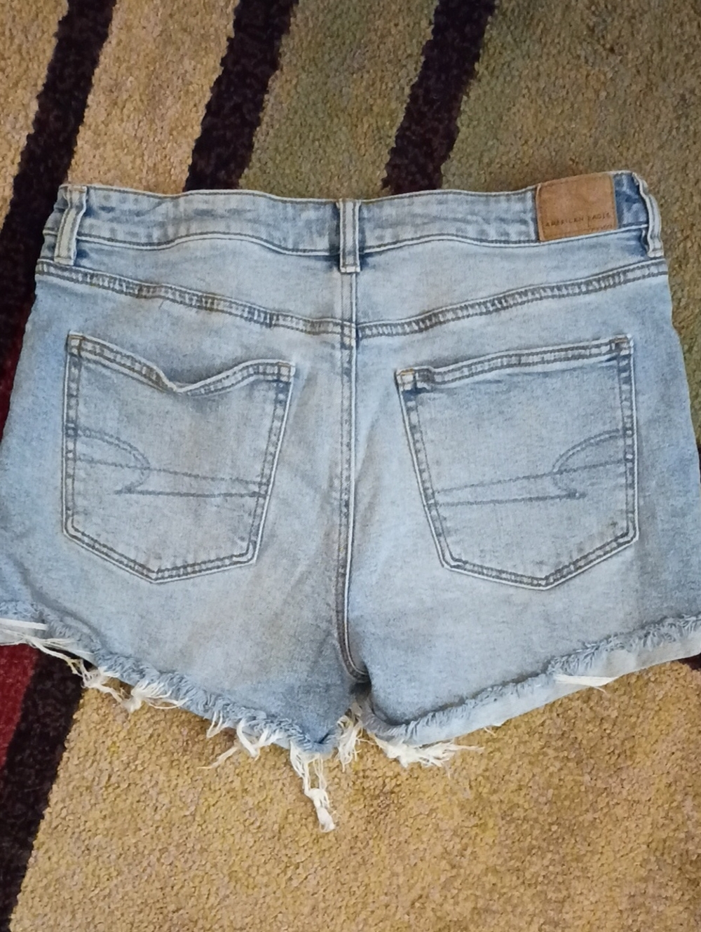 American Eagle Light Blue Denim Cutoff Women's Shorts Size 6